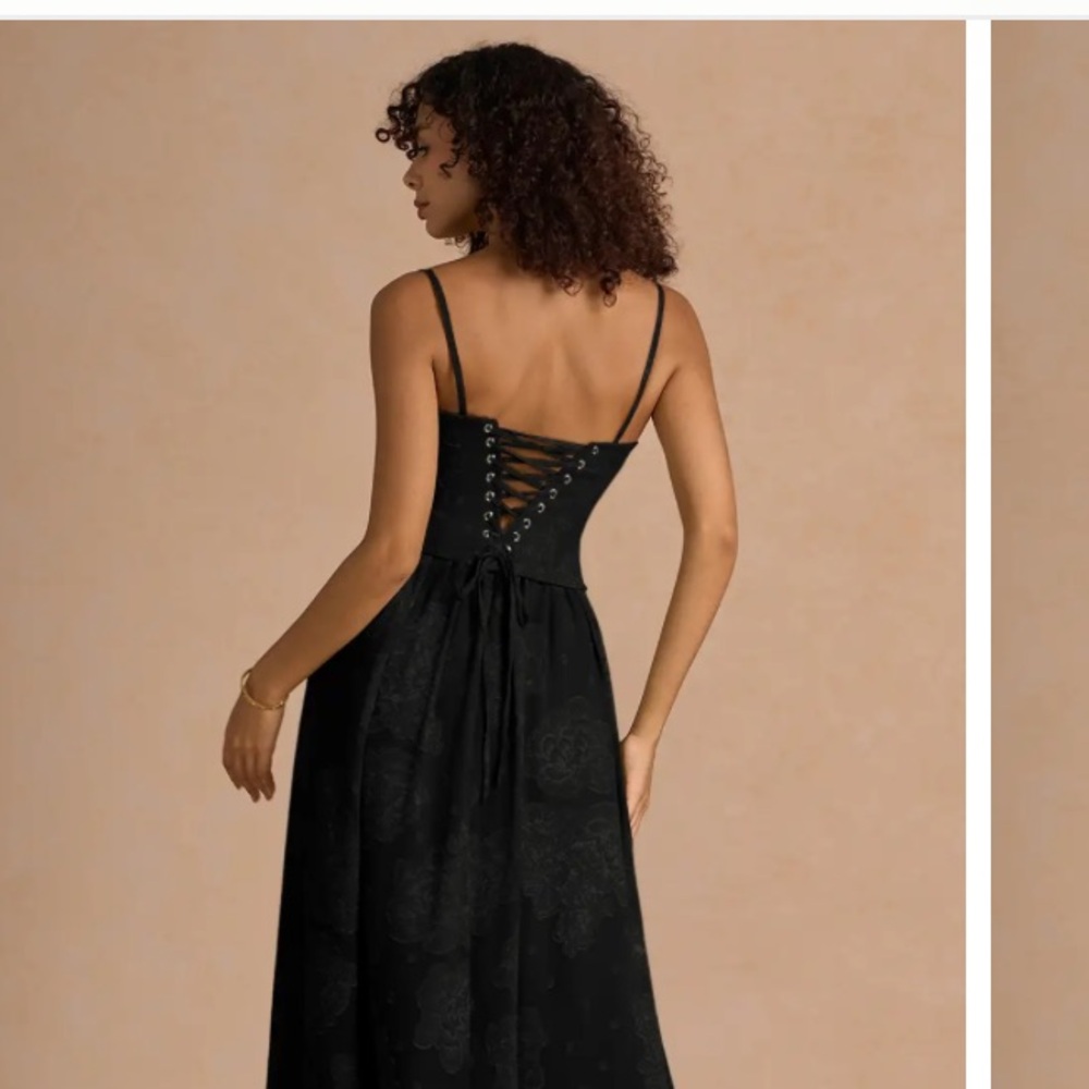 Azazie Isaura Black Maxi - Picture 4 of 4